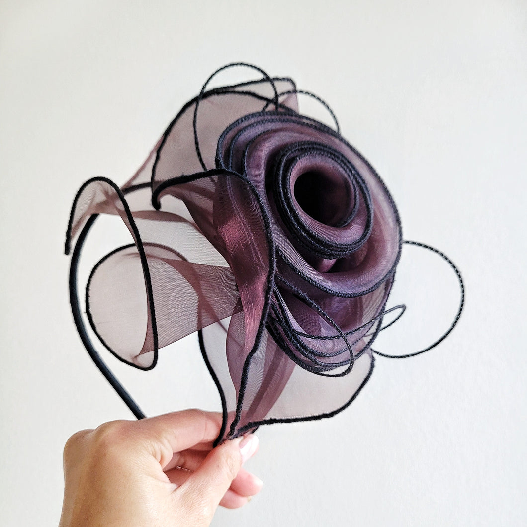 ROSETTE Brown Black Fascinator