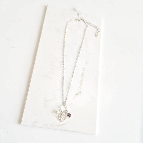 Heart Pearl Sterling Silver Pendant