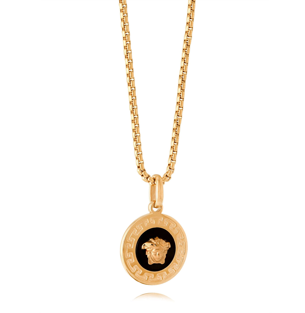 MEDUSA Lion Head Gold Chain Necklace