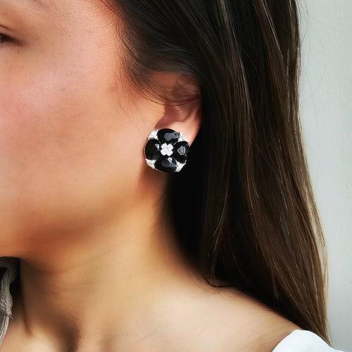 Statement Stud Clip-on Earrings (2 colours)