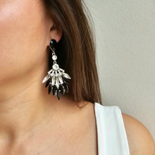 CLAIR Crystal Black Earrings