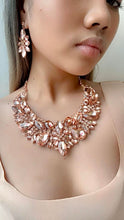 ROZANE Peach Crystal Necklace Set