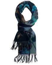 VINTAGE ROSE  Blue Cashmink Scarf