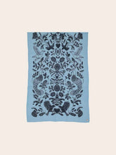 Knitted Wool Stole with Botanical Motif