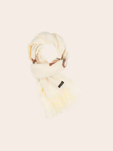 EMBROIDERED BOW Cashmink Viscose Blend Fringe Stole Scarf