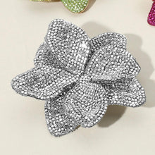 CELESTIA BLOOM Rhinestone Flower Hair Clip and Brooch - Dual Use Wedding Accessory