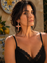 DOLCE Crystal Cross Earrings