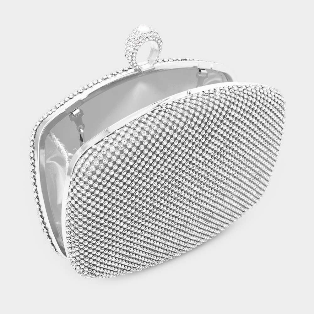 MESH RING FINGERCrystallized Evening Clutch