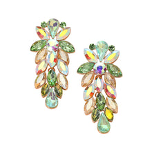DAPHNE Crystal Cascade Cluster Statement Earrings - 3 Colour Options