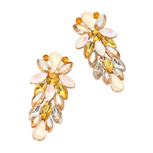 DAPHNE Crystal Cascade Cluster Statement Earrings - 3 Colour Options