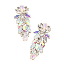 DAPHNE Crystal Cascade Cluster Statement Earrings - 3 Colour Options