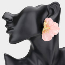 BLUSH Half Bloom Resin Earring