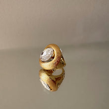 SOLARA 14K Gold Plated Swarovski Crystal Ring