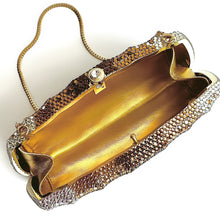 GUILDED Elegant Crystal Metal Clutch Bag