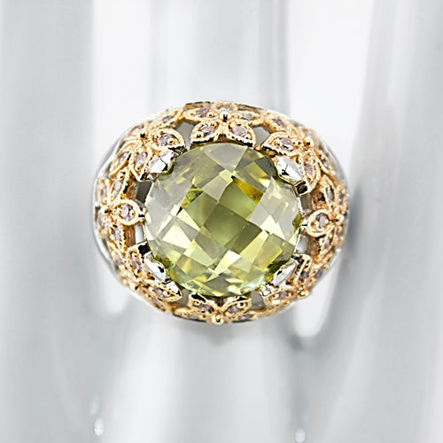 GAIA Chartreuse Dome Statement Ring