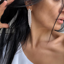 DIANA Crystal Fringe Earrings - 2 Colours