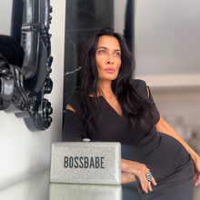 MARA Custom Crystal Box Clutch - Bossbabe