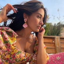 LA BLOOM Resin Drop Statement Earrings - 5 Colour Options