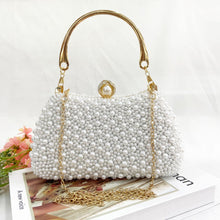 MIMMA Pearl Beaded Purse Evening Clutch Bag- 2 Colour Options