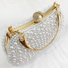 MIMMA Pearl Beaded Purse Evening Clutch Bag- 2 Colour Options