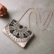 JULIETTE Embroidered Clutch Bag - 3 Colour Options