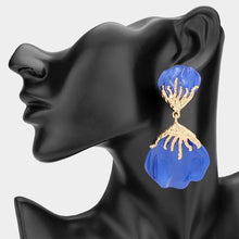 LA BLOOM Resin Drop Statement Earrings - 5 Colour Options