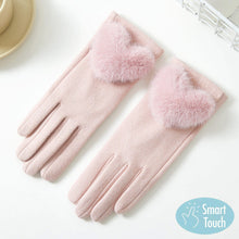 FUR HEART Plush Winter Gloves - (2 Colours)