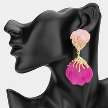 LA BLOOM Resin Drop Statement Earrings - 5 Colour Options