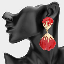LA BLOOM Resin Drop Statement Earrings - 5 Colour Options