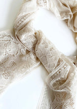 Delicate Open Lace Fringe Scarf