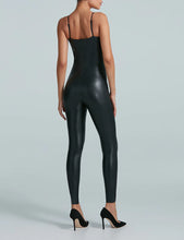 Faux Leather Cami Catsuit