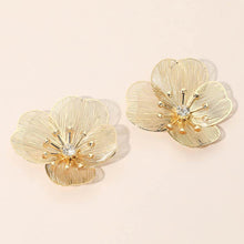 Thalia Gold Floral Statement Earrings