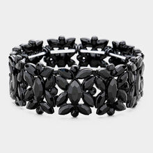 GILLIAN Marquise Stretch Bracelet - 10 Colour Options