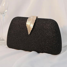 Lumière Sparkle Clutch Bag With Leaf Closure - 3 Colours