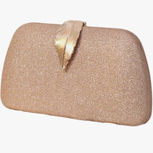 Lumière Sparkle Clutch Bag With Leaf Closure - 3 Colours