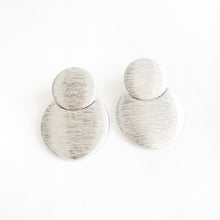 SILVER Textured Metal Earrings
