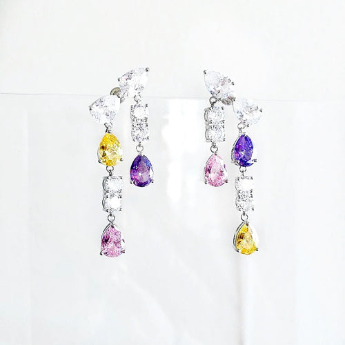 SELENA Multi Colour Crystal Earrings