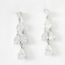 MASIA Cubic Zirconia Chandelier Tear Drop Earrings