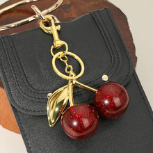 CHERRY Resin Sparkle Keychain