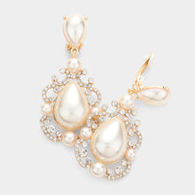 NIXIE Crystal Pearl Clip-ons Earrings