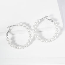 LA PERLA Pearl Beaded Hoop Earrings