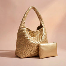 AURELIA Vegan Leather Woven Hobo Bag - 2 Colours