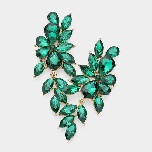 ISLA Crystal Marquise Dangle Vine Earrings - 2 Colour Options