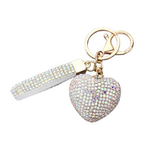 ALL AROUND BLING HEART Keychain - 3 Colours