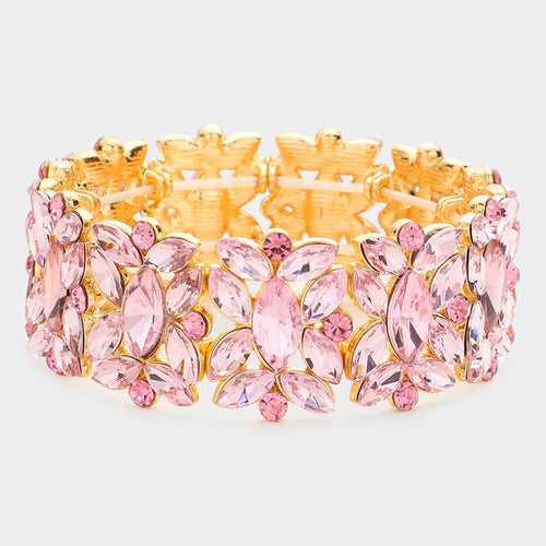 GILLIAN Marquise Stretch Bracelet - 7 Colour Options