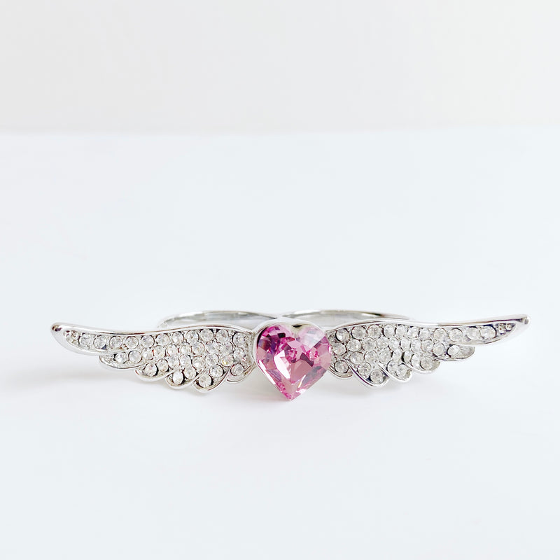 Heart with sales wings ring