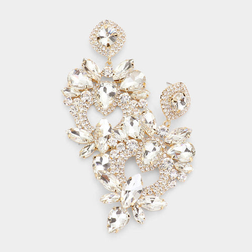 GOLD GODDESS Crystal Earrings - 2 Colour Options