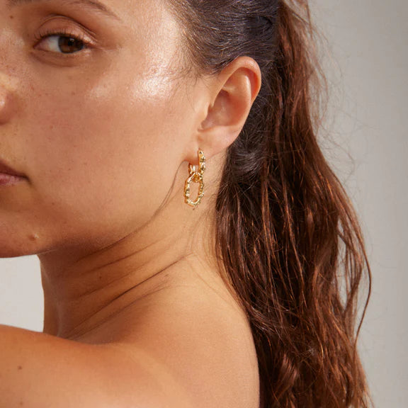 REFLECT Textured Gold Earrings