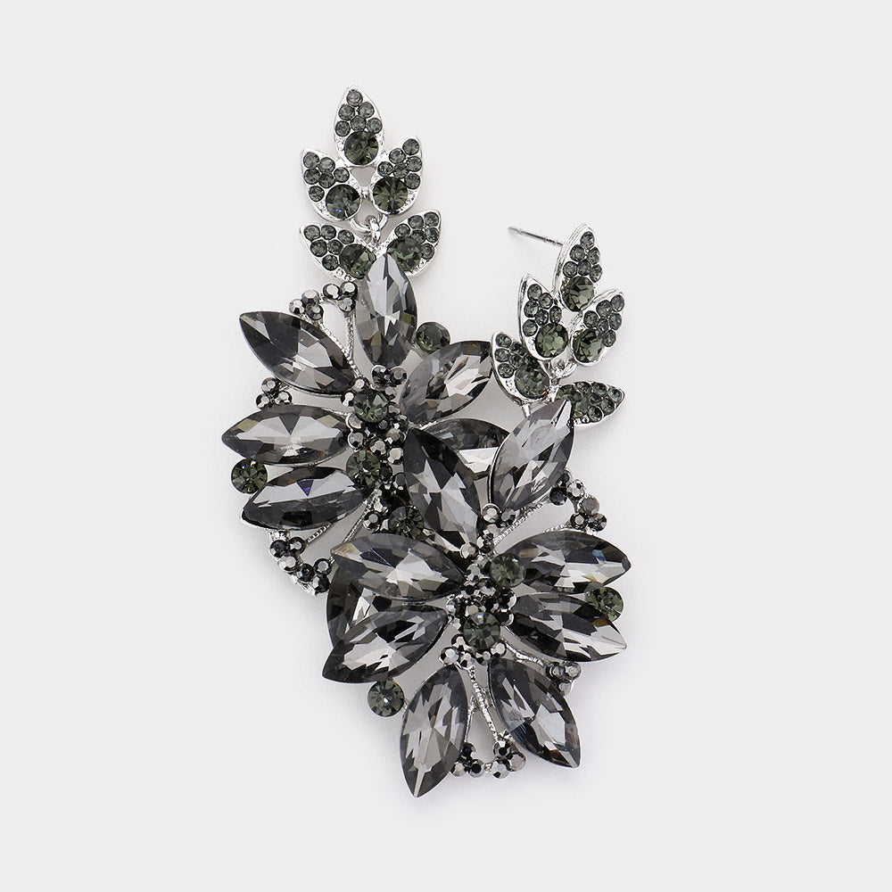 FIORELLA Black Diamond Crystal Earrings