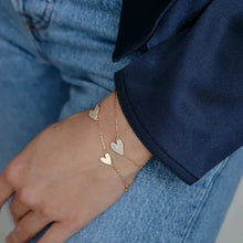Heart Crystal Gold Bracelets (VARIETY)